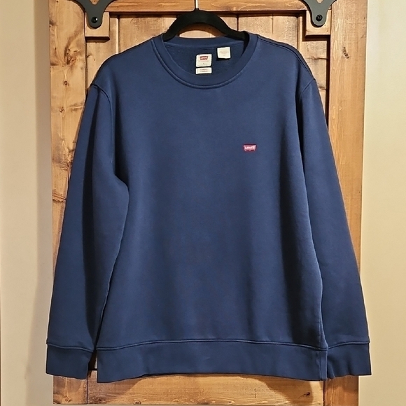 Levi's Other - Levi's Unisex Blue Crewneck Cotton Blend Sweatshirt Size Large